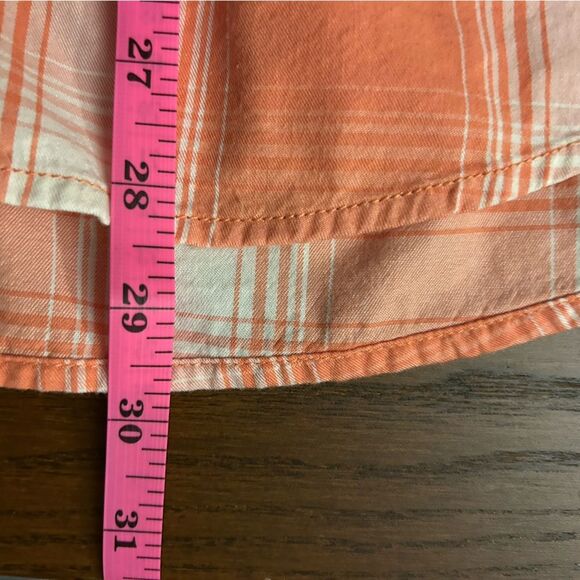NWT Men’s Universal Threads coral plaid long sleeve size Large - Picture 9 of 9